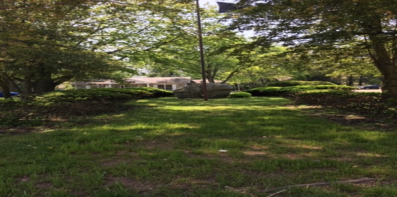 War Memorial Island in disrepair