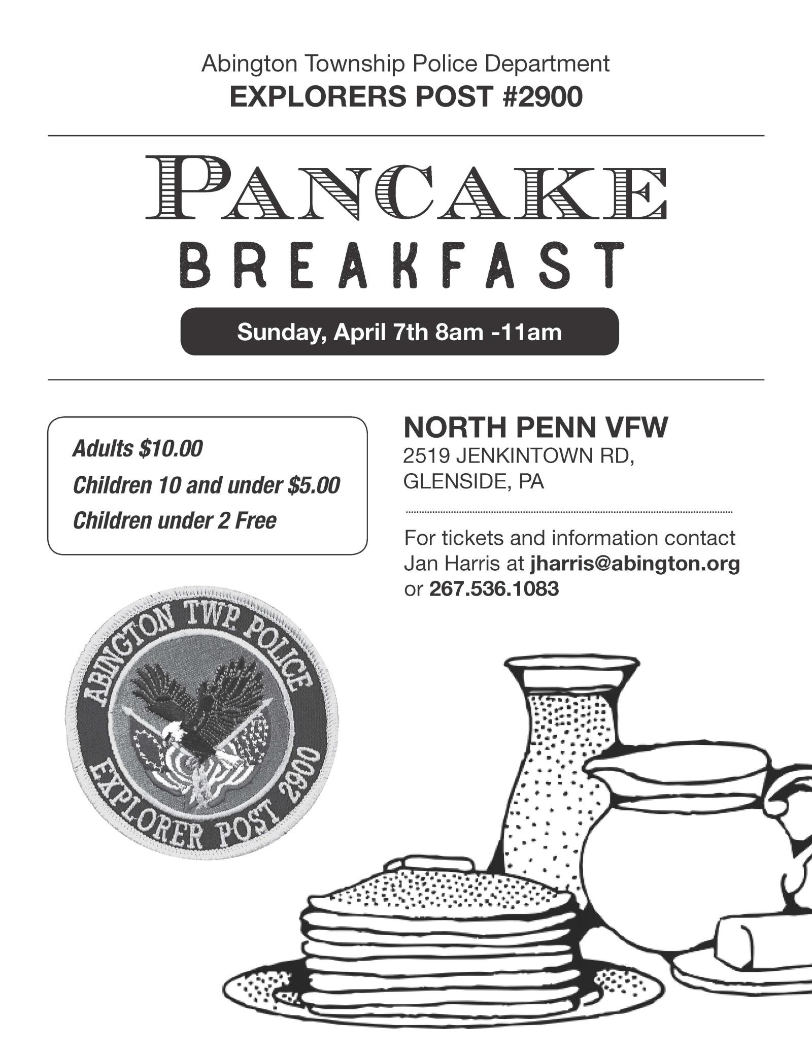 Explorers Pancake Breakfast Flyer 3