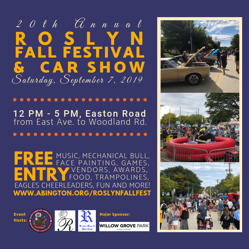 2019 Roslyn Fall Festival Social Media Image