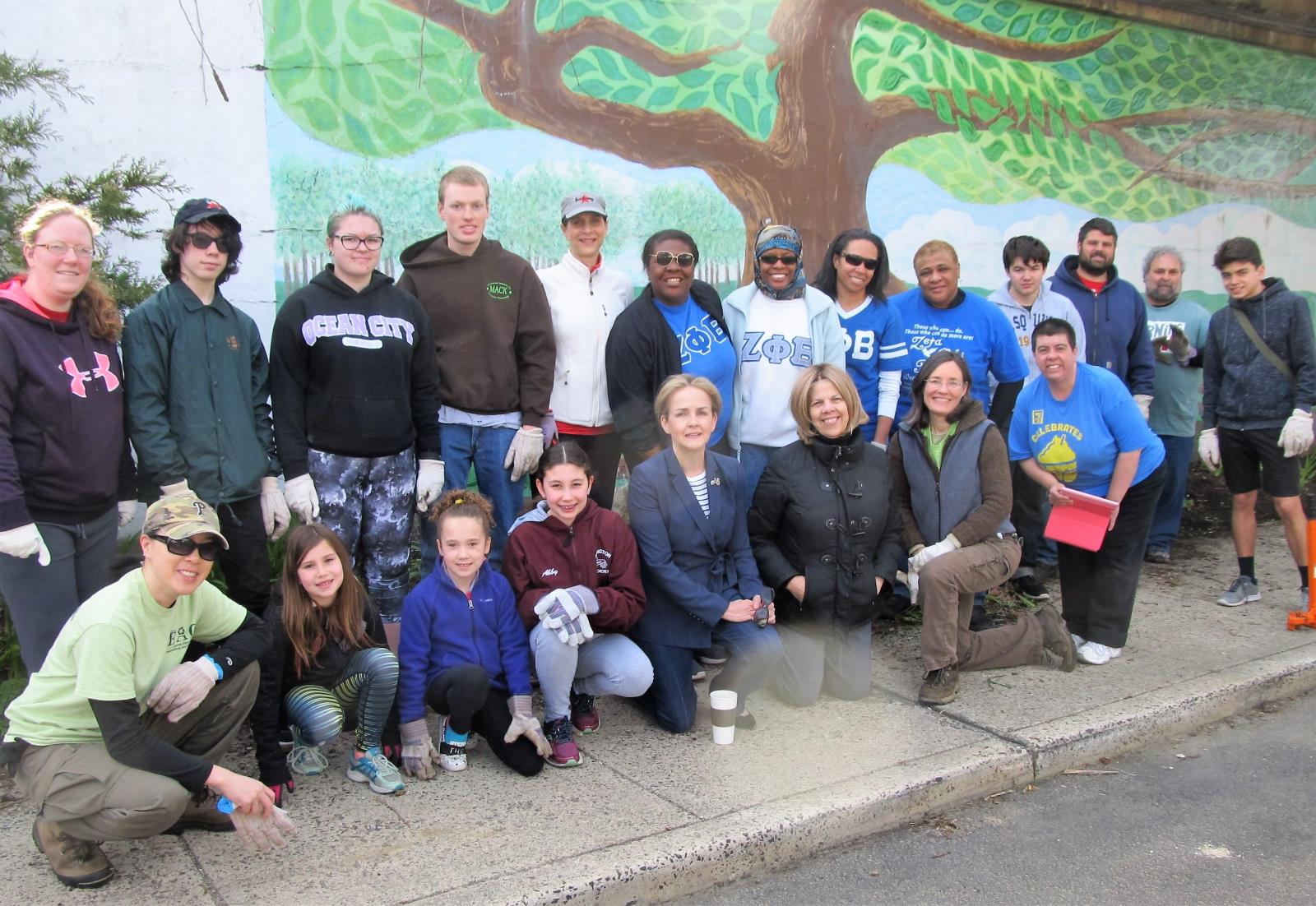 Environemtal Advisory Council volunteer picture at Keswick Avenue Underpass