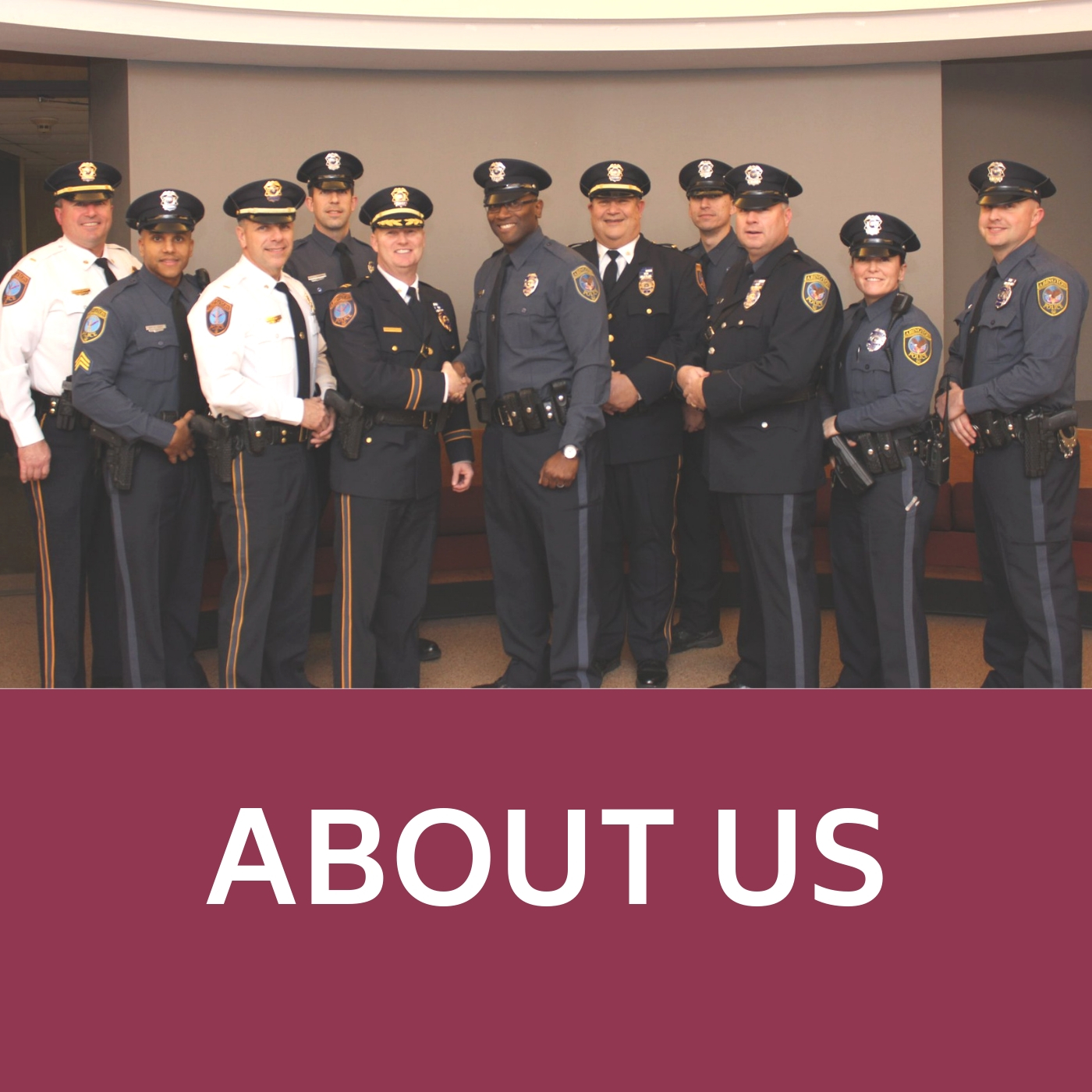 Police group image that links to information about the Police Department