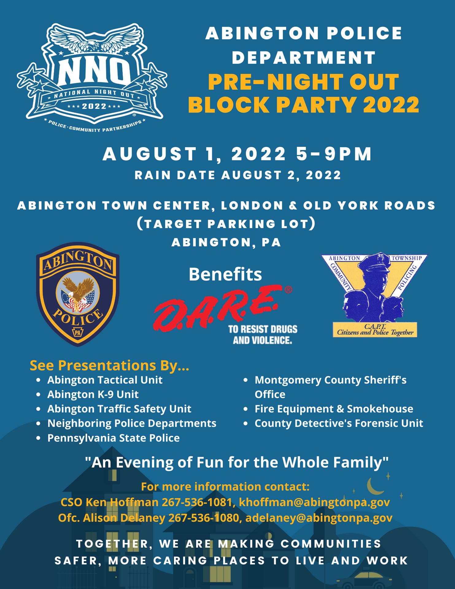 2022 Pre Night Out Flyer