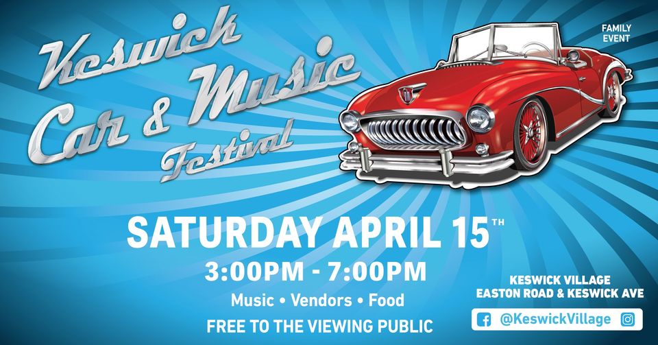 keswick village car and music festival graphic